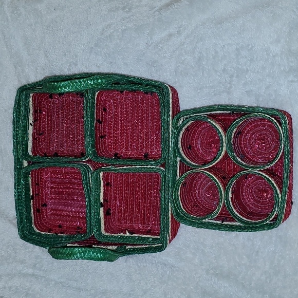 Set of 10 Decorative Watermelon Baskets assorted sizes - Picture 2 of 8